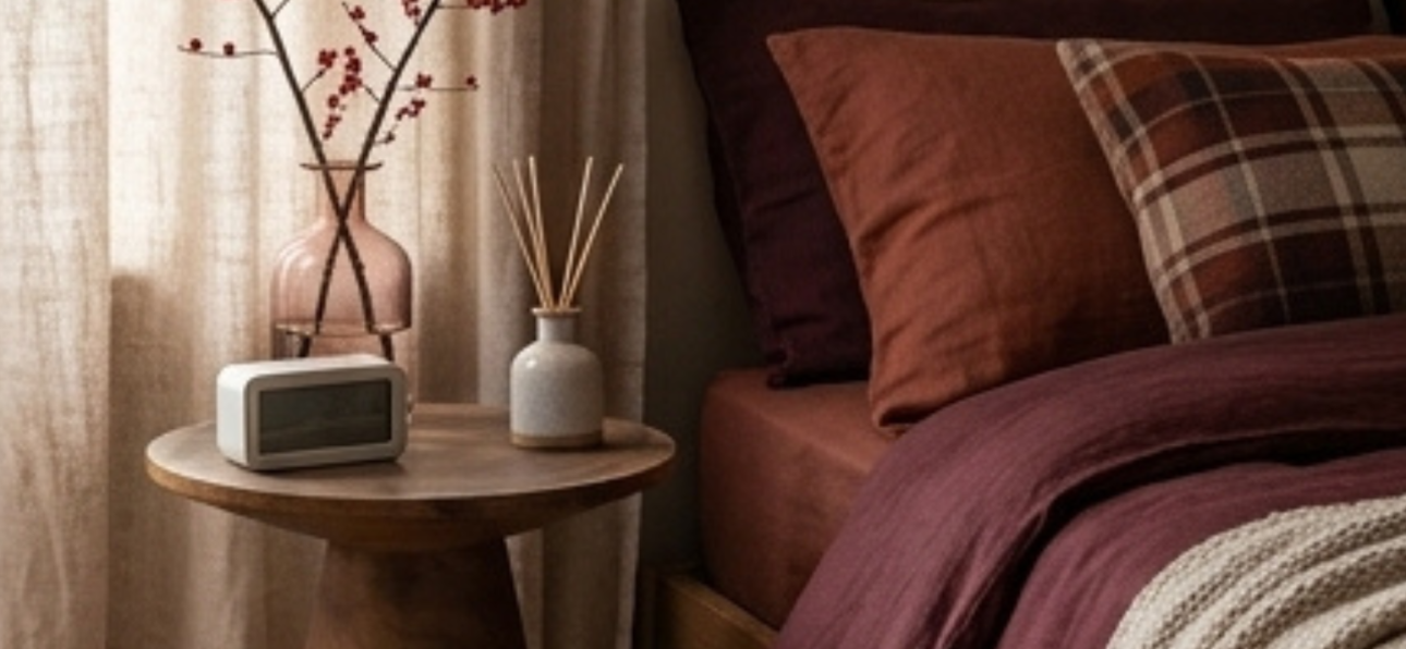 Tabouret ou table d'appoint haut en bois de Suar massif, forme conique inversée ou de vase, base large. Generate Alt